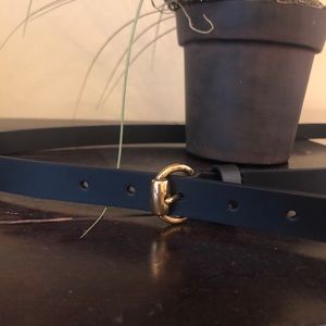 GUCCI black leather belt
